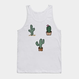 Cactus doodle 3 pack - watercolor Tank Top